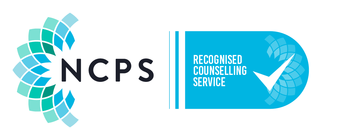 NCPS Recognised Counselling Service logo, Pathfinder Therapy CIC membership RCS6035